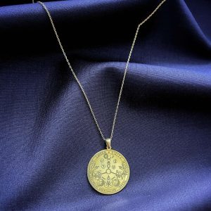 V.I.T.R.I.O.L Kolyesi - Altın Rengi Gümüş (Kargo Dahil)